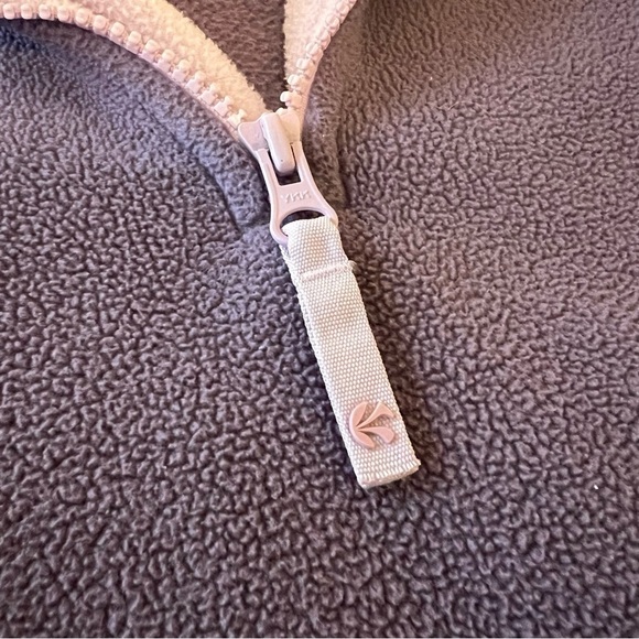 Vintage OLD NAVY Purple Lavender Y2K Fleece 1/2 Zip Long Sleeve - Picture 5 of 10